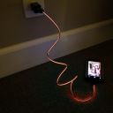SumacLife NBKDAT412_18 Electro-Luminescent Micro USB Data Sync and Charging Cable (Red)...