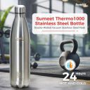 Sumeet Thermo1000 Stainless Steel 24 Hours Hot & Cold ISI Certified Double Walled Water Bottle...
