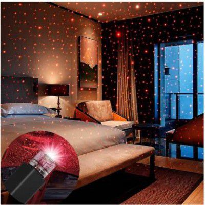 Sument USB Decoration Star Light Projector Light/Disco Light/Car Night Lamp Decorations With Bedroom Romantic Mood Atmosphere Fit Car, Party and More Shower Laser Light  (Ball Diameter: 15 cm)