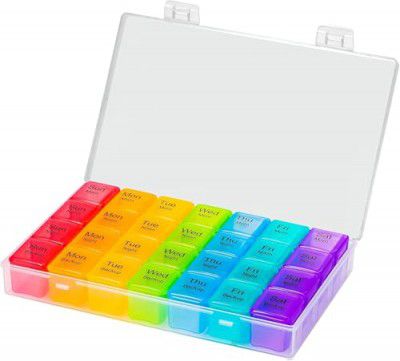 Sumiko Pill Box Medicine Organizer |Size 18 x 11.5 cm  (A6P0)