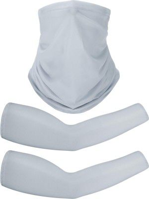 Summer Bandana Face Mask Cooling Arm Sleeves, UV Protection Neck Gaiter and Sleeves for Outdoor