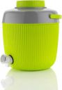 SUMOWARE INDUSTRIES Pistic Insulated Water Jug | Inner Stainless Steel Jug 6000 ml Bottle With Drinking Glass  (Pack of 1, Green, Plastic)...