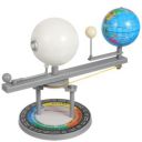 Sun Earth Moon Orbital Model Kids Educational Geography Model Astronomical Teaching Tool Moon Model Kid Toys Educational Illuminated Plastic Lunar Eclipse Taste to Rotate...