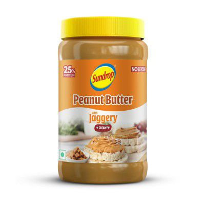Sundrop Peanut Butter with Jaggery | Creamy | 900 grams 