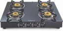 Sunflame CRYSTAL 4B BK Glass Manual Gas Stove  ...