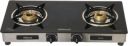 Sunflame LPG STOVE GLASS TOP 2 BURNER REGAL BK Stainless Steel Manual Gas Stove ...