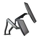 SUNON Dual Monitor Stand - Adjustable Spring Monitor Desk Mount Swivel Vesa Bracket with C Clamp, Grommet Mounting Base for 10 to 32 Inch Computer Screens - Each Arm Holds 19.84 lbs...