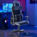 Sunon Gaming Chair Ergonomic Video Game Chair High Back Office Computer Chair Racing Style with Headrest and Lumbar Support (Black & Grey, Leather)...