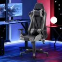 Sunon Gaming Chair with Premium PU Leather | 3 Years Warranty (Black & Grey)...