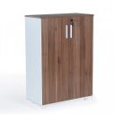 Sunon MDF and Melamine Multipurpose Storage System Cabinet with Adjustable 3 Shelves (Kass, Brown)...