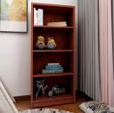 Sunon Wood Bookcase Freestanding 4 Shelf Book Case Adjustable Layers Bookshelf...