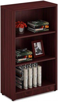 Sunon Wood Bookcase Freestanding 3 Shelf Book Case Adjustable Layers | 3-Layers