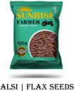 SUNRISE FARMER Raw Flax Seeds, Omega 3 Fatty Acid Rich, Healthy Super Seed, Immunity Booster Brown Flax Seeds  (100 g)...
