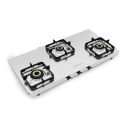 Sunshine Curvv High Premium Stainless Steel 3 Burner Gas Stove - Stainless Steel Elegance with Manual Ignition...