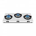 Sunshine Falcon 3 Burner Gas Stove | Manual Ignition | Stainless Steel | LPG and PNG Compatible...