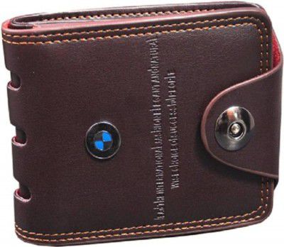 SunShopping  Men Casual Brown Artificial Leather Wallet  (8 Card Slots)
