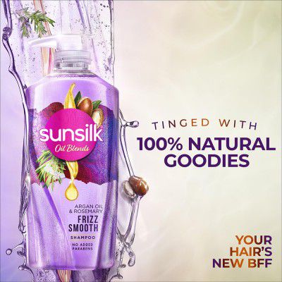 Sunsilk Argan Oil & Rosemary Frizz Smooth Oil Blends Shampoo - 700 ML