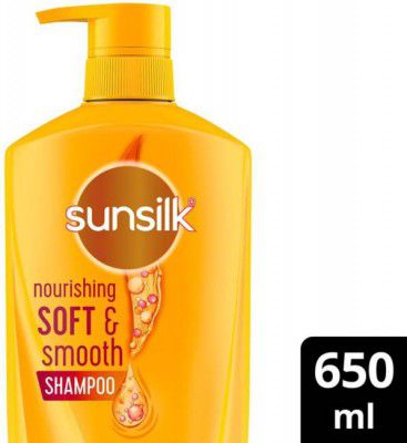 SUNSILK Nourishing Soft & Smooth Shampoo With Almond Oil & Egg Protein  (650 ml)
