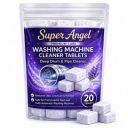 Super Angel Lavender-scented 20 Pcs Washing Machine Deep Cleaner Descaler Tablets...