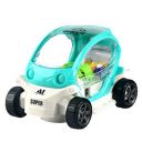 SUPER TOY 3D Transparent Gear Car with 360 Degree Rotation Light Sound Toy for Kids...