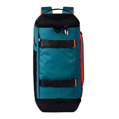 Superbak Mega 33 Ltrs Hybrid Duffle Cum Backpack (Green-Orange) for Gym Sports Travel (DUFMEGA000306)