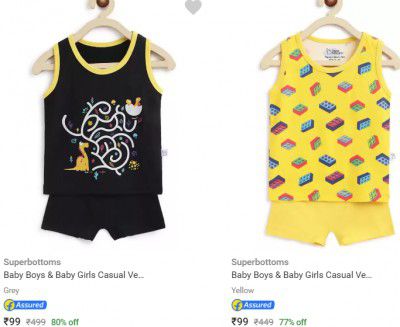 Superbottoms Kids Apparel Combos Stry\ting @₹42 | Upto 90% Off
