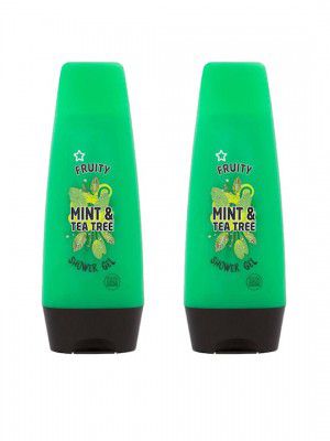 Superdrug Fruity Set of 2 Mint & Tea Tree Shower Gel
