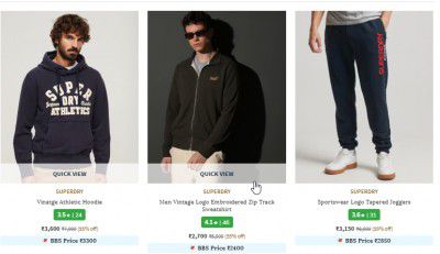 Ajio : Upto 65% Off On Superdry Men Clothing