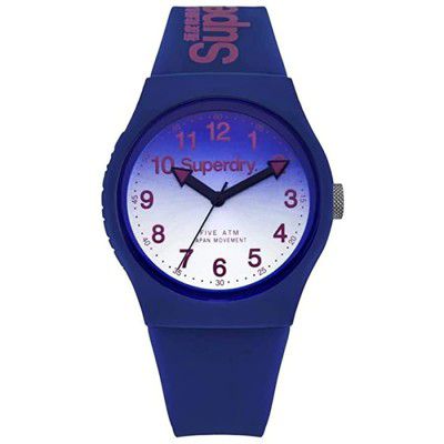 Superdry Urban Laser Analog Blue Dial Womens Watch-SYG198UU