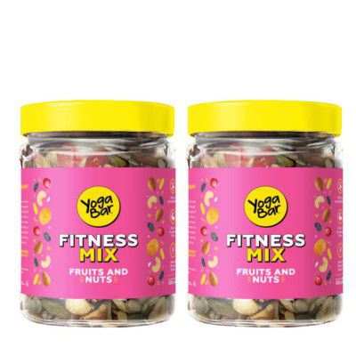 SuperHealthy Fitness Trail Mix - Roasted Mixed Nuts and Berries | Premium Organic Nutmix | 5+ Varieties like Almonds, Pistachios, Apricots, Cranberries (Single Pack - 325g)( Pack of 2 )