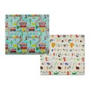 Supples Alphabet Theme Reversible Mat for Babies, Double Sided, Waterproof, Soft Cushioning, Portable, Baby Safe (Multicolour)...
