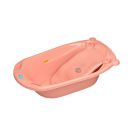 Supples Baby Bathtub and Bath Sling, Spacious, Portable, Storage Slots, Safe, with Water Drain (Pink)...