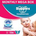 Supples Baby Diaper Pants, Monthly Mega-Box, Small, 156 Count...