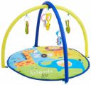 Supples Baby Play Gym Mat, Activity Play Gym for Baby with Hanging Toys, Baby Bedding for Newborn for 2+ Months (Zoo Print)...