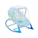 Supples Baby Rocker with Detachable Toy Bar, Calming Vibration, Safe, with Mosquito net, Portable (Blue)...