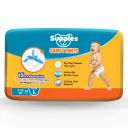 Supples Comfy Diapers, Large (L), 30 Count, 9-14 Kg, 10 hrs Absorption and Cottony Soft Material Diaper Pants...