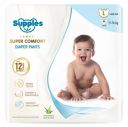 Supples Super Comfort Baby Diaper Pants | Large (9–14 kg), 56 Count...