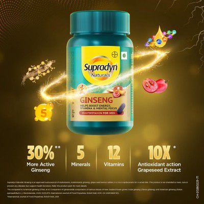 Supradyn Naturals Ginseng Multivitamin Tablet for Men