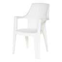 Supreme Turbo Super Plastic Chair (Milky White, Set of 2)...