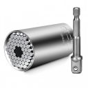 Supvox® Universal Socket Tools with with Power Drill Adapter, Adjustable Wrench Self-adjusting Multipurpose Tool for Nut, Hook or Any 7mm-19mm Fasteners...