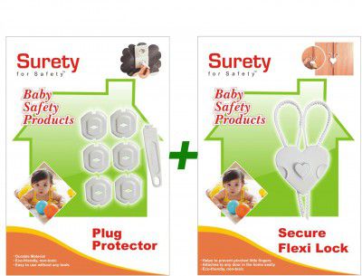 Surety For Safety Plug Protector and Secure Flexi Lock
