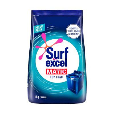 Surf Excel Matic Top Load Detergent Powder 1 Kg, Pack of 1