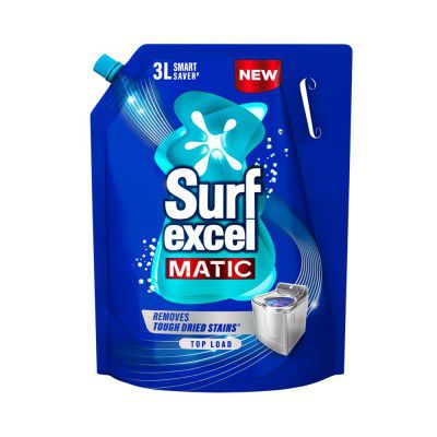 Surf Excel Matic Top Load Liquid Detergent, 3 L Refill