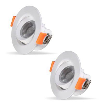 Surya 4W Aura Prime Led Downlighter, Recessed Led Downlight for Home & Hall, Red, Medium, (Pack of 2)