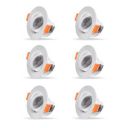 Surya 4W Aura Prime Led Downlighter, Recessed Led Downlight for Ceiling, Led Ceiling Light for Home & Hall, Blue, Medium, (Pack of 6)...