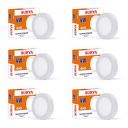 Surya 4W Super Striker LED Surface Light | 6500K Ceiling Light, (Warm White) (Pack of 6)...