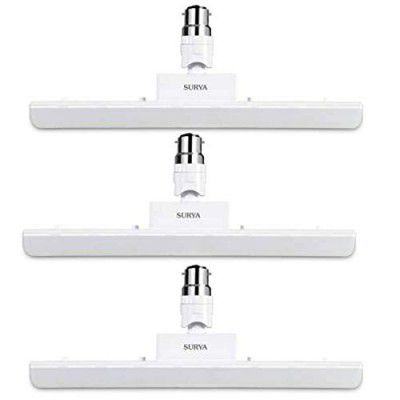 Surya Angular T-Bulb 10 Watt B22 Base (Blue, Pack of 3)