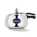 Surya Flame Aluminium 3 Litre Pressue cooker Queen with inner lid, Gas and Induction Compatible ISI certified (Silver)...