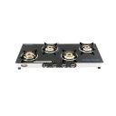 Surya Flame Supreme 4 Burner Stainless Steel LPG Gas Stove Manual Ignition Comes with 4 Brass Burners & Pan Support with 2 Years Warranty...
