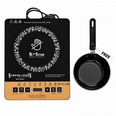 SURYA K STAR 2000 W Induction Cooktop Combo with 1 sauce Pan Free
